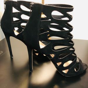 Black ALDO Stiletto heel open toe 9-1/2